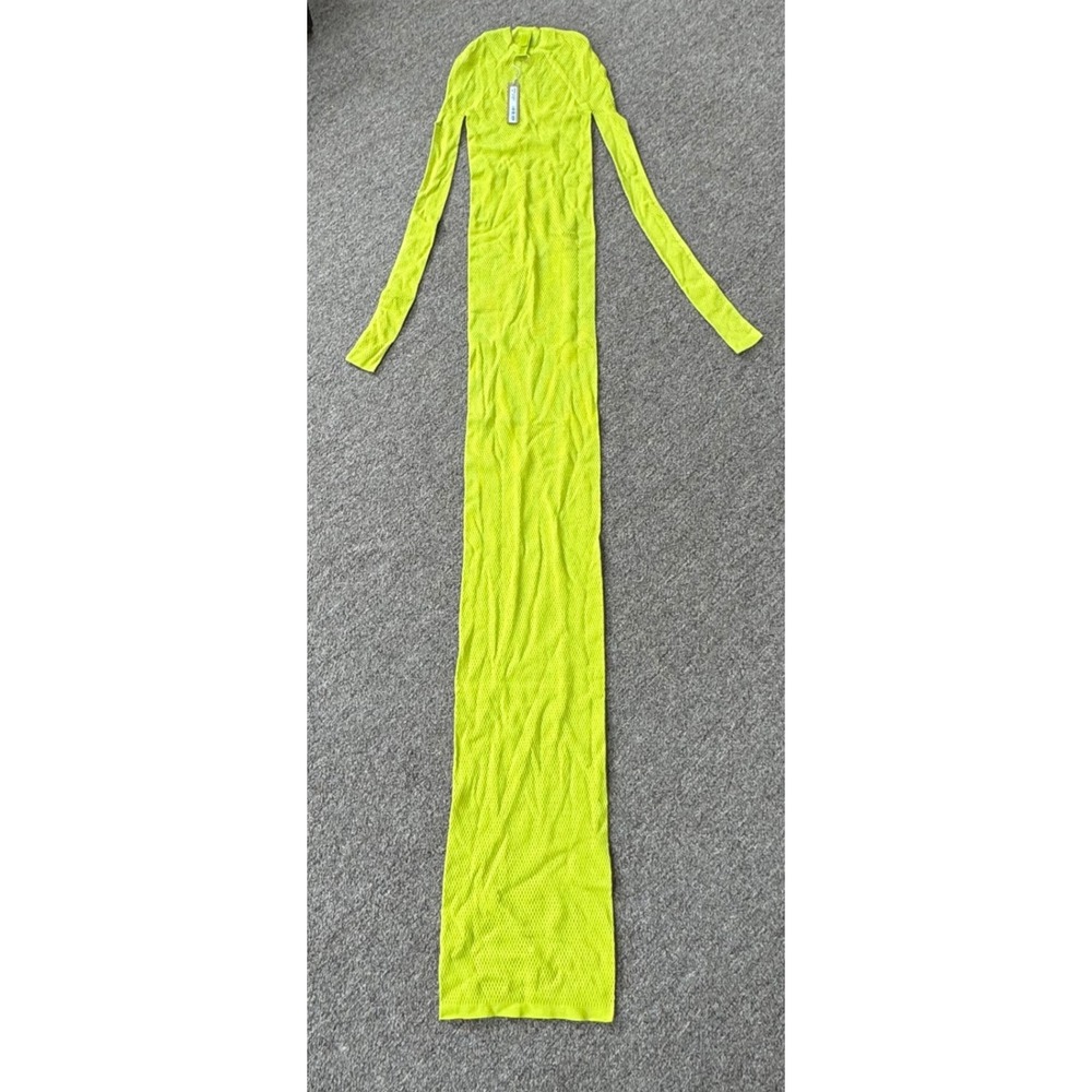 SKIMS Recycled Swim Cut Out Long Sleeve Dress Citrus Yellow CUDRS4161 XXS-S NWT